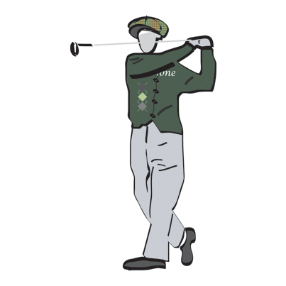 Golfer Illustration